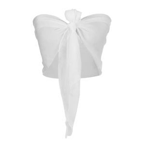 White Sexy Pure Chiffon Cover Up